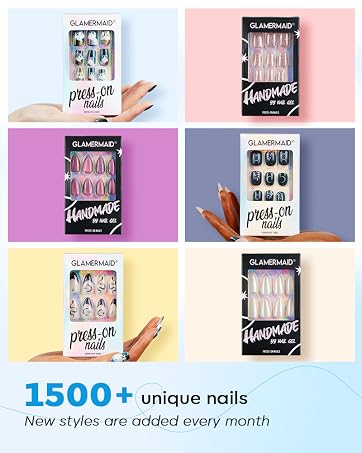 almond press on nails