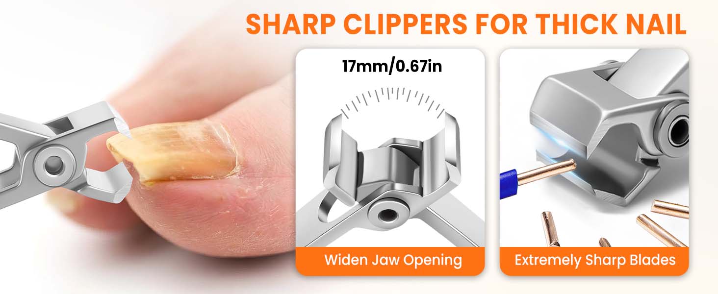 straight toenail clippers for thick toenails