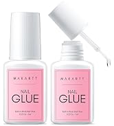 Makartt Quick Nail Glue for Press on Nails: Acrylic Nail Tips-Fake Nails-Salon Quality Strong Bru...