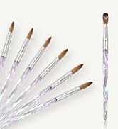 Yasterd Acrylic Brush 100% Kolinsky Acrylic Nail Brush Size 12 for Acrylic Application Crimped Ov...