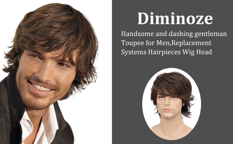 Diminoze Handsome Toupee for Men