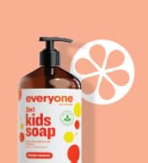 Everyone 3-in-1 Kids Soap, Body Wash, Bubble Bath, Shampoo, 32 Ounce (Pack of 2), Orange Squeeze,...