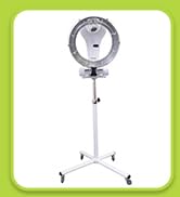 SalonPro Orbiting Halo Infrared Hair Color Processor & Dryer w/Rolling Base (White)