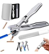 German Nail Clippers for Men, 2025 Upgraded Ultra Sharp Stainless Steel Nail Clippers for Thick N...