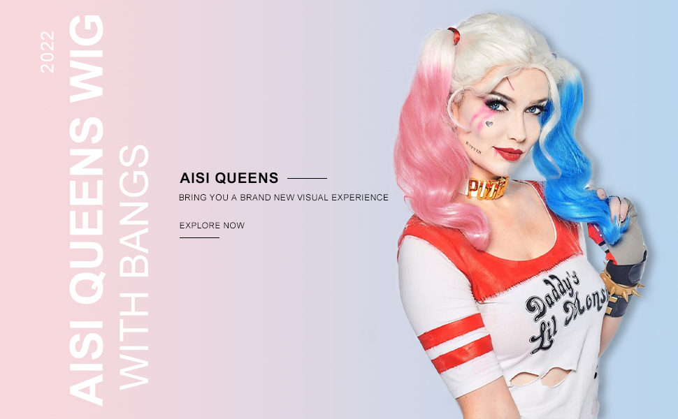 Suicide Squad Harley Quinn Wig