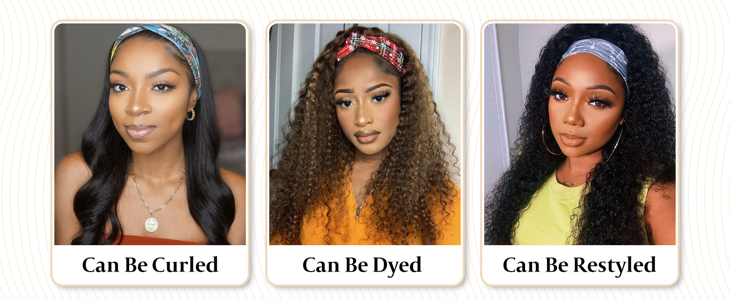 glueless wigs human hair curly
