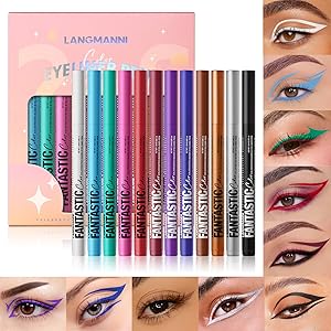 LANGMANNI 12 Colors Matte Liquid Eyeliner Set