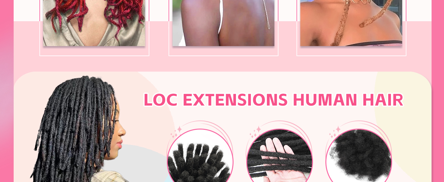 Loc Extensions Human Hair