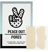 PEACE OUT Skincare Pore Minimizing Strips, Hydrocolloid Pore-Refining Nose and Face Strips with R...