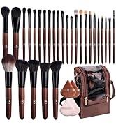 BS-MALL Professional Makeup Brush Set 28 Pcs With Travel Makeup Bag,Concealer Brush, Foundation B...