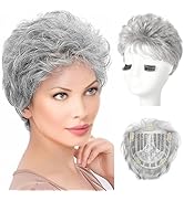 REECHO Hair Topper, Short Wiglet Hair Topper for Women with Thinning Large Coverage Synthetic Top...