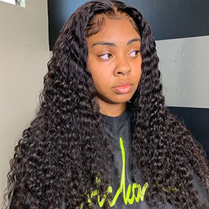 curly hair bundles with frontal