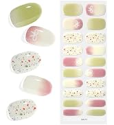 KING HORSE Semi Cured Gel Nail Strips Long Lasting Semi-Cured Gel Nail Stickers Waterproof Semicu...