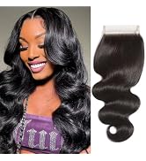 4x4 Lace Frontal Closure Body Wave Lace Front Human Hair 10 Inch Ear to Ear HD Frontal Closures H...