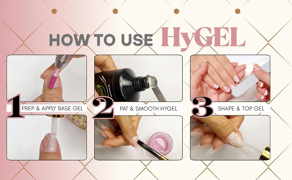 How to Use HyGE Hybrid Gel Nail System  