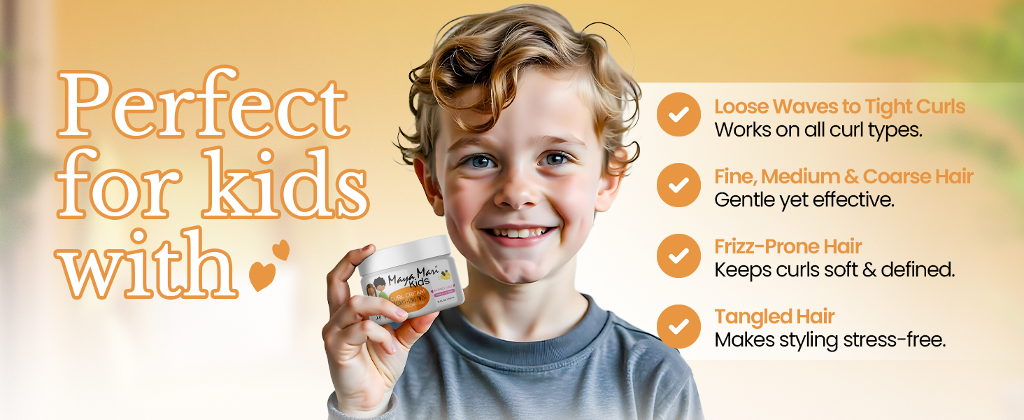 kids curly hair products baby curling cream for toddlers styling curl girls boys crema para peinar