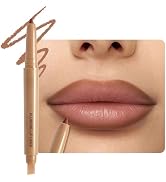 JUAAZIN Chocolate Matte Lip Liner Pencil, Plump Lip Liners Long-Lasting Creamy Formula, With Sili...