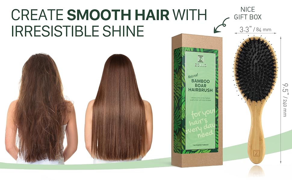 Zollo Boar Bristle Hair Brush