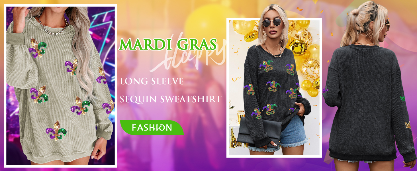 Sweatshirts Mardi Gras