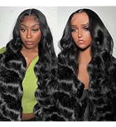 13x6 Lace Front Wigs Human Hair Pre Plucked 200% Density Body Wave HD Lace Front Wigs Human Hair ...