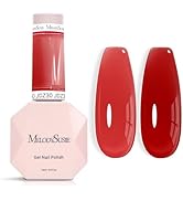 MelodySusie Red Gel Nail Polish, 0.5Fl.oz Jeweliver Jelly Nail Polish Translucent Cherry Red Deep...