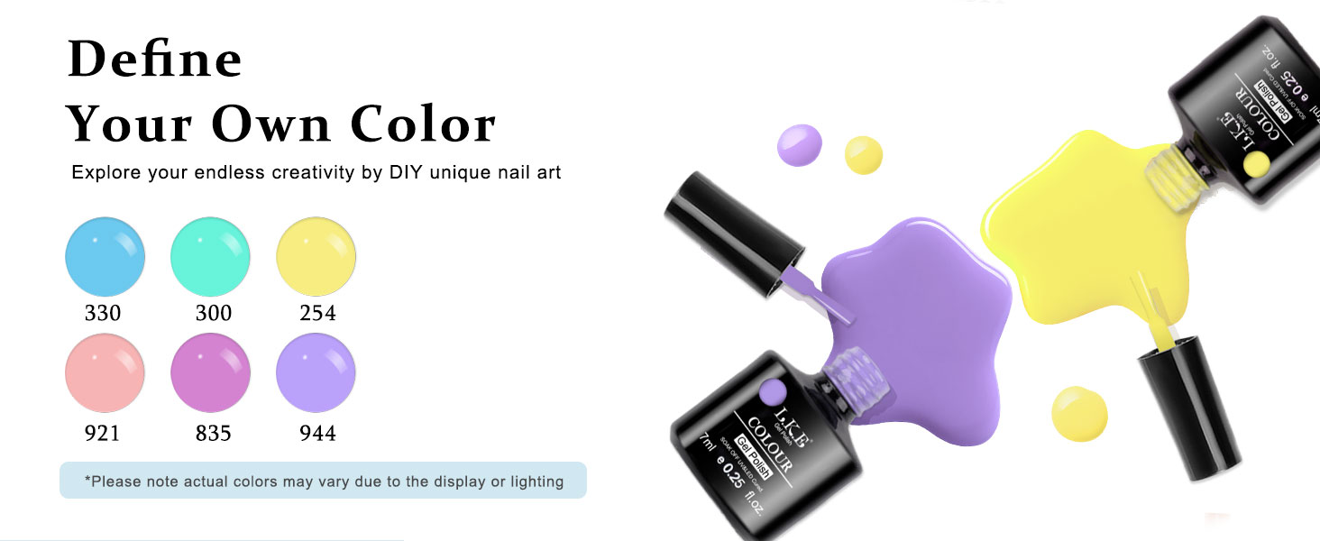 gel nail polish set