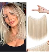REECHO Invisible Wire Hair Extensions with Thinner Softer Lace Weft 12