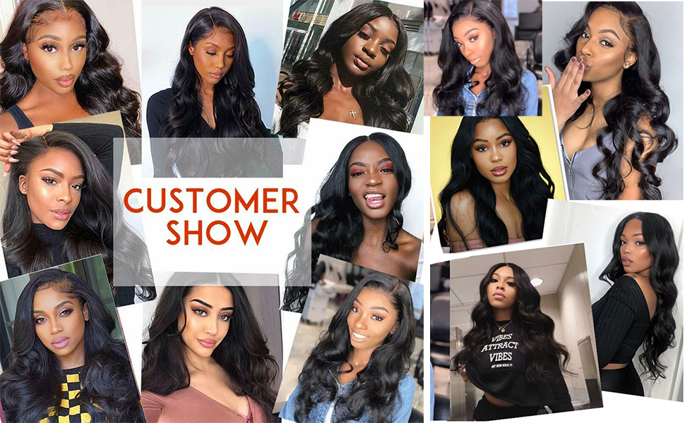 body wave hair customer show
