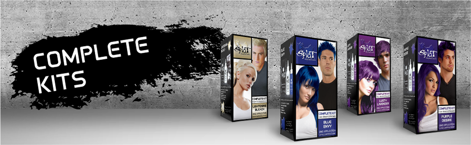 Splat Semi-Permanent Hair Dye with Bleach Kits Long Lasting Bright Colored Hair Dye