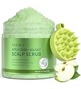 VOERUY Apple Cider Scalp Scrub, 2-in-1 AHA & BHA Scalp Exfoliator Shampoo, Detox Treatment with S...