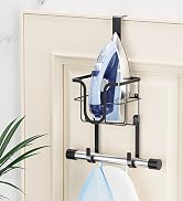 WAYASI Ironing Board Hanger, Over The Door Ironing Board Holder Or Ironing Board Hanger Wall Moun...