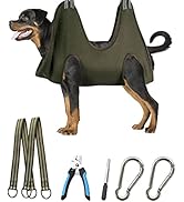 Kkiimatt 10 in 1 Pet Grooming Hammock Harness with Nail Clippers/Trimmer, Nail File, Comb,Dog Nai...