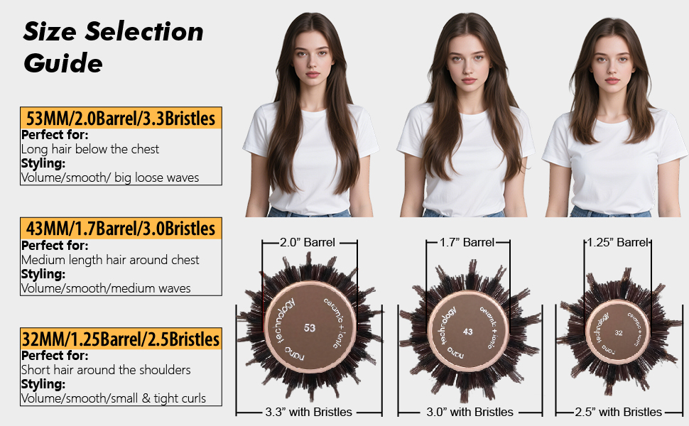 round hair brush