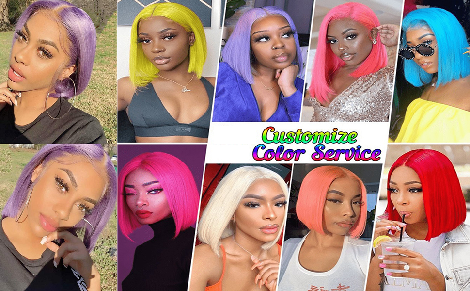 Bob Wigs Human Hair for Women Pre Plucked Hairline 