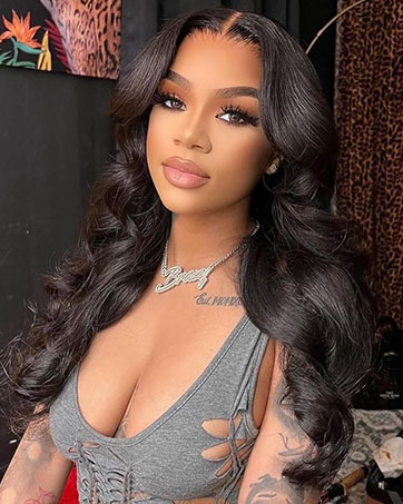 body wave human hair wig