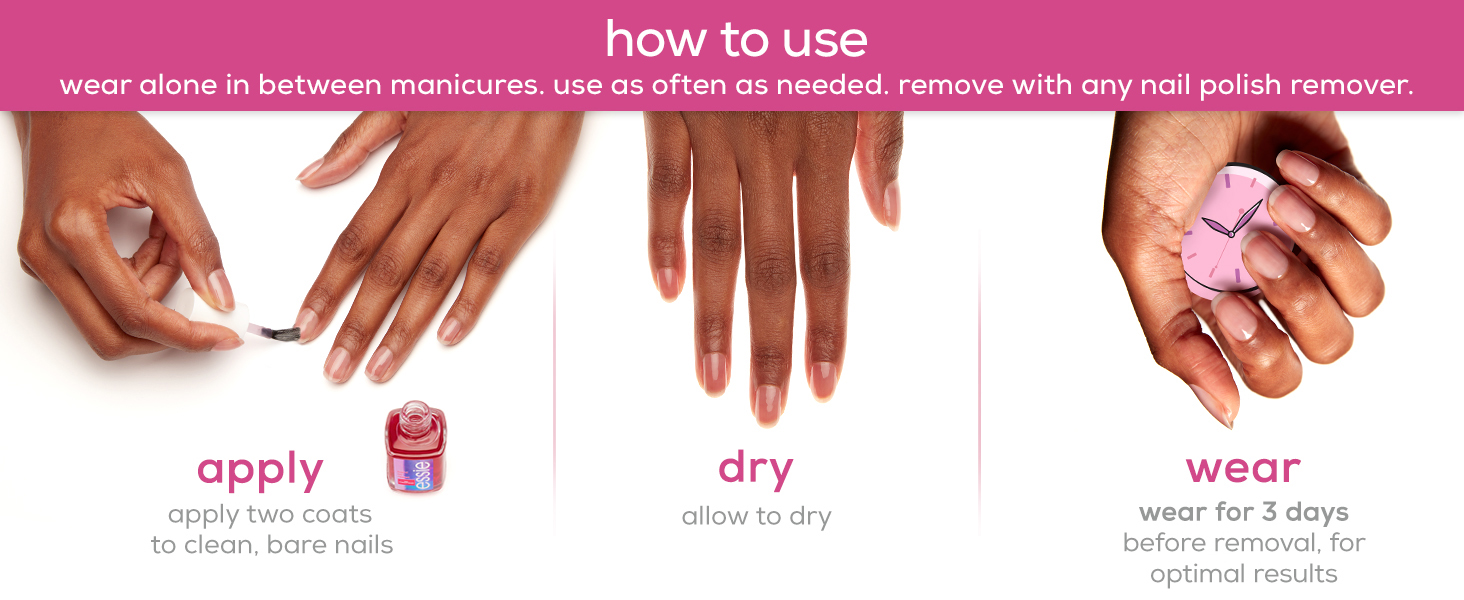 how to use - apply, dry and wear
