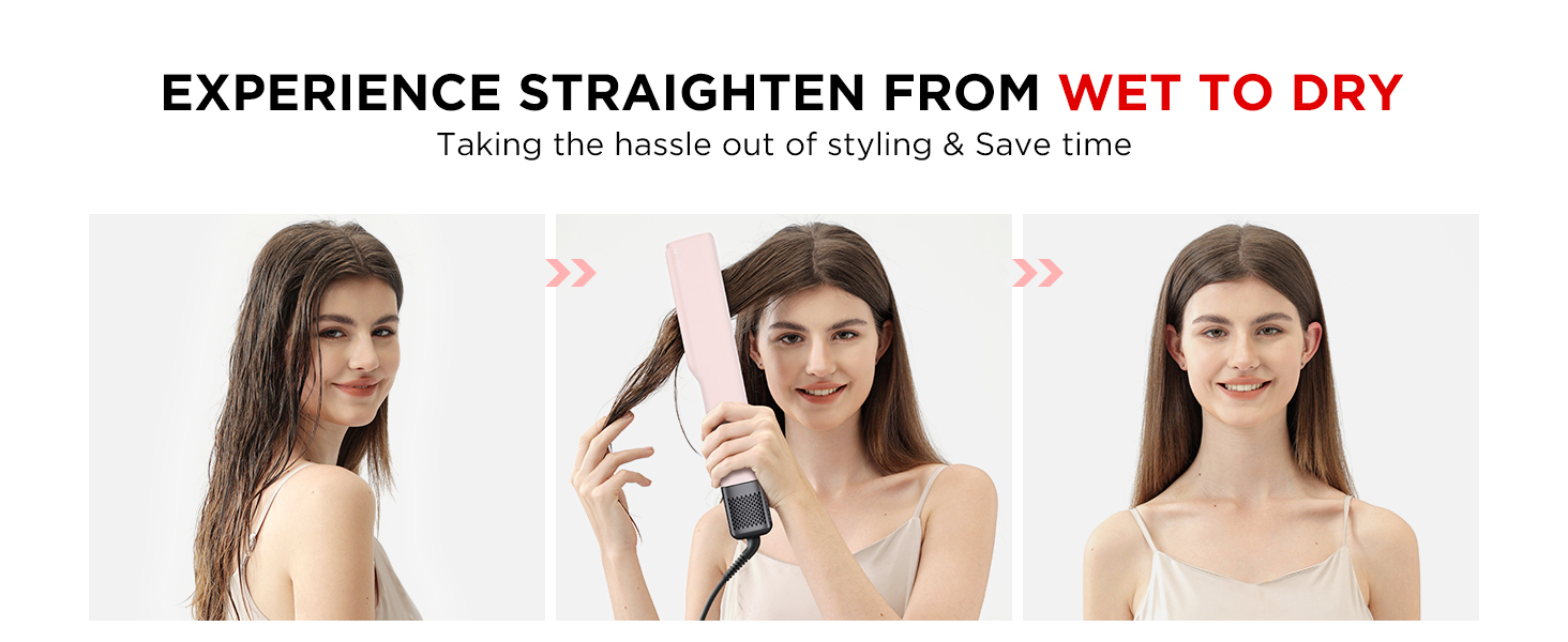Wet to Dry Hair Straightener