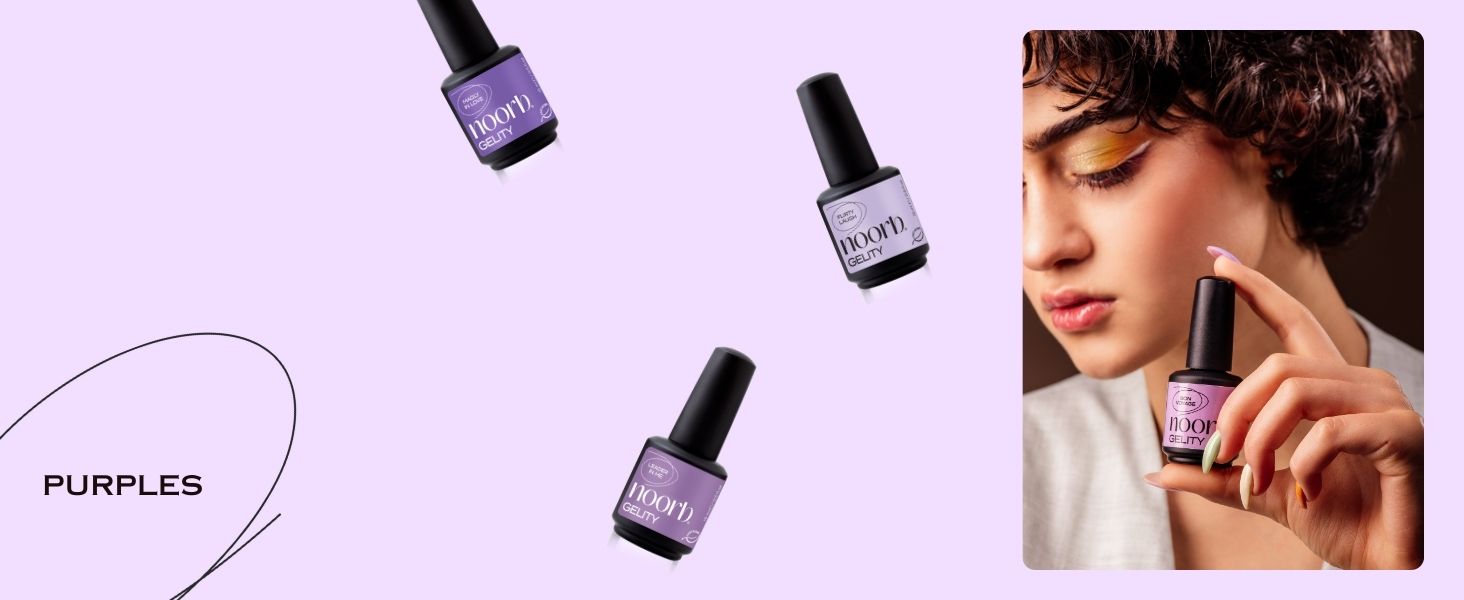 purple gel nail polish