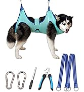 Kkiimatt Dog Pet Grooming Hammock 2023 New, Extra Large Dog Hanging Harness Holder for Nail Clipp...