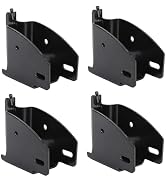 KIMISS 4PCS E Track Wood Beam End Socket, Fit with 2x4 2x6 Add Removable Etrack Load Lock Bar Hea...