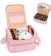 CUBETASTIC Nail Polish Organizer Case, Nail Supplies Storage Box Holds Nail Polish Bottles & Nail...