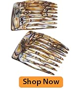  Camila Paris CP2332/2 French Hair Side Comb Handmade Onyx, Small Twist