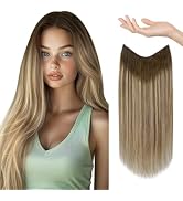 Sunny Wire Hair Extensions Real Human Hair Fish Line Human Hair Extensions Invisible Wire Extensi...