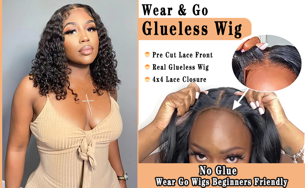 glueless wigs human hair