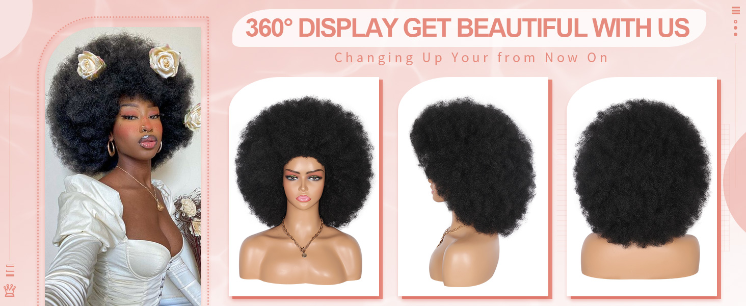 afro wigs for black women