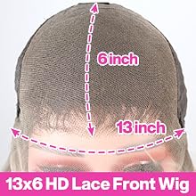 deep parting space 13x6 lace front wig