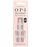 OPI On Point Press On Nails | Short Round Nail Art Press On Nails | 24 Count With Nail Glue | Lon...