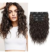 REECHO Hair Extensions, 4PCS Clip in Hair Extensions 12