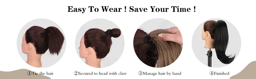 How to wear the hair extension