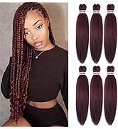 Liang Dian Pre-Stretched Braiding Hair 22 inch 6 packs Hot Water Setting Synthetic Hair Crochet B...